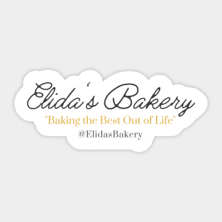 Elida's Bakery Sticker